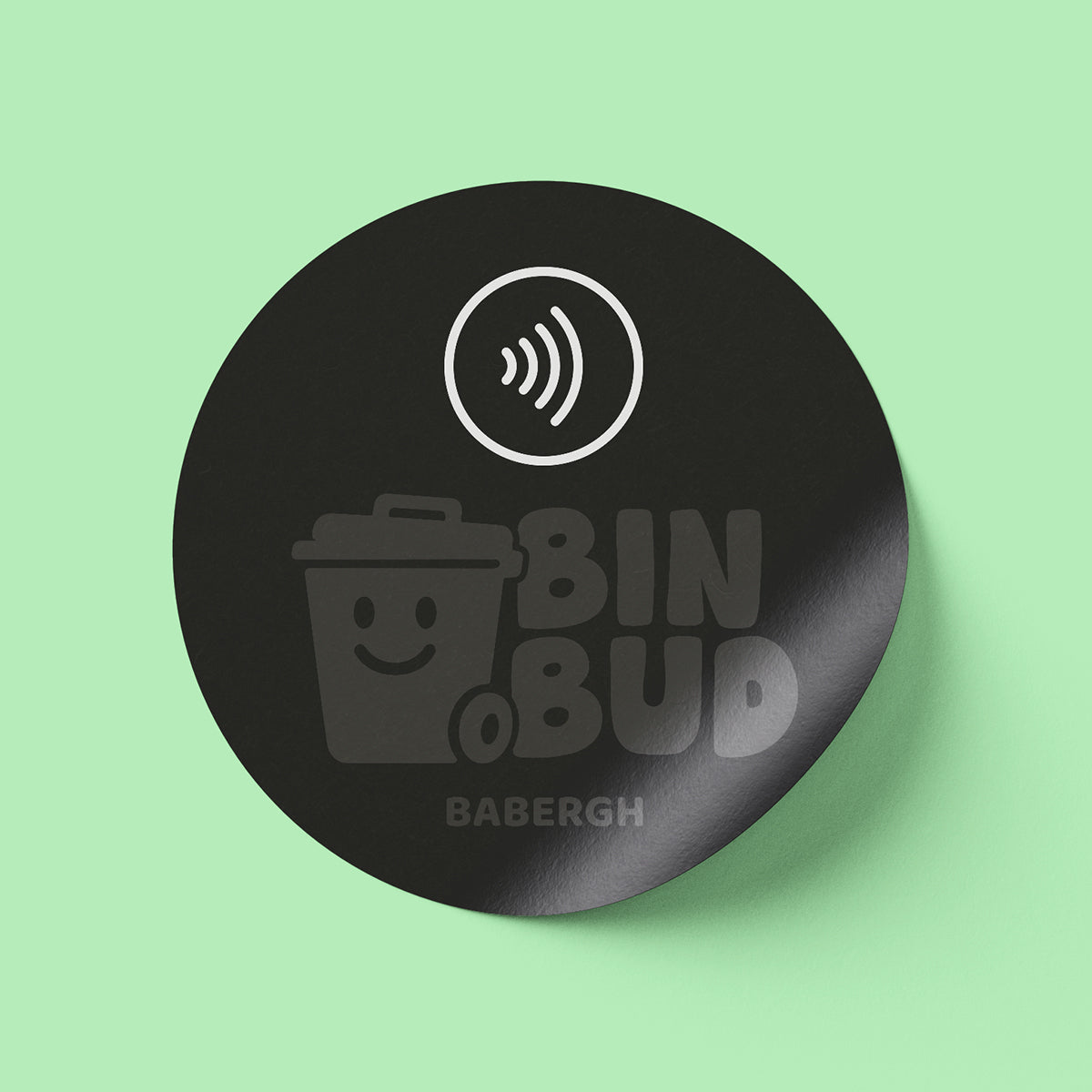 BinBud - Bin Day Reminder | Single NFC Sticker | Babergh